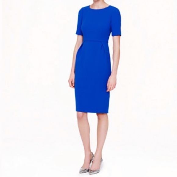 J. Crew Dresses & Skirts - J. Crew Vibrant Blue Crepe Mini Dress Size 12